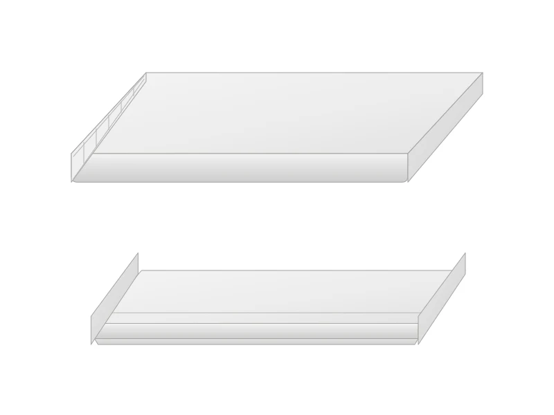 Vnútorný a vonkajší PVC parapet